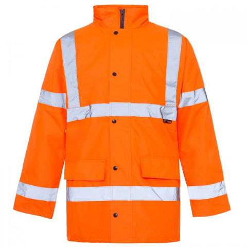 Orange Hi Vis Traffic Coat