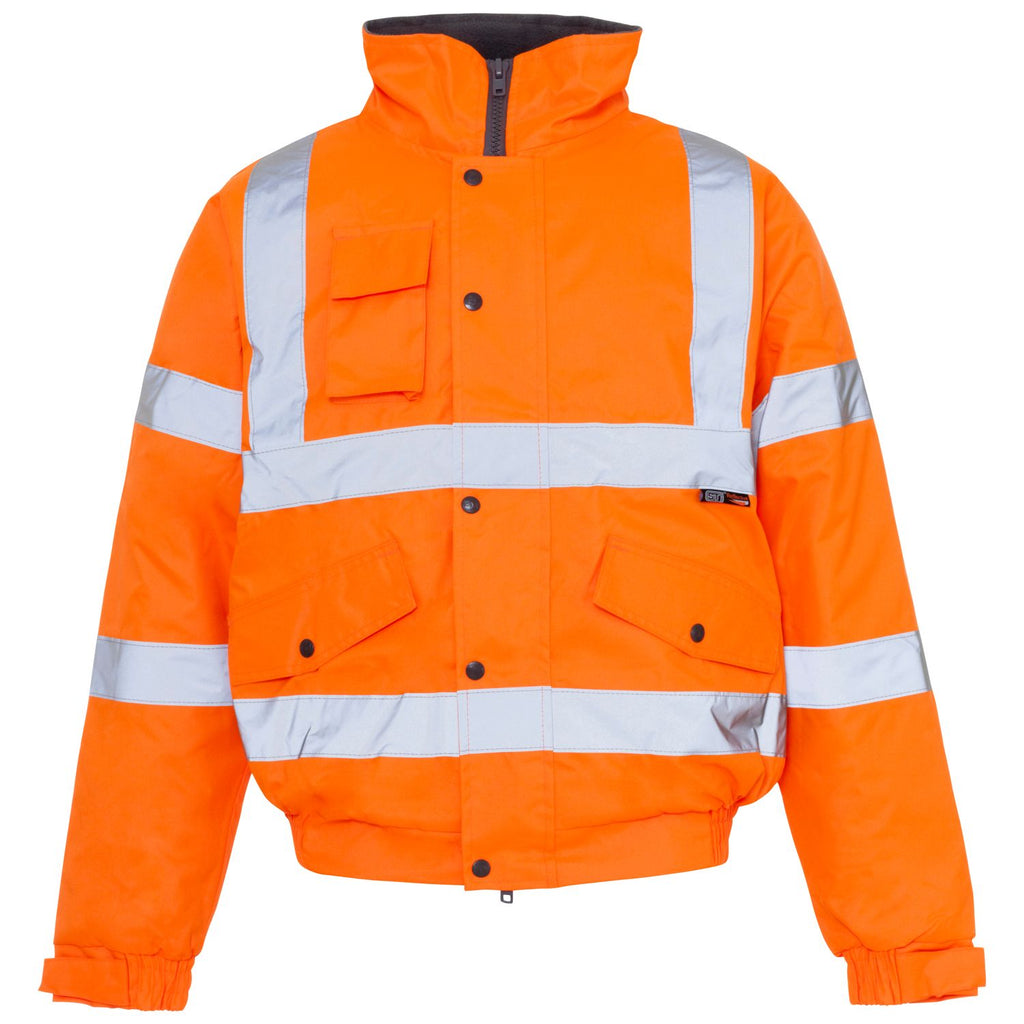 Orange Hi-Vis Bomber Jacket