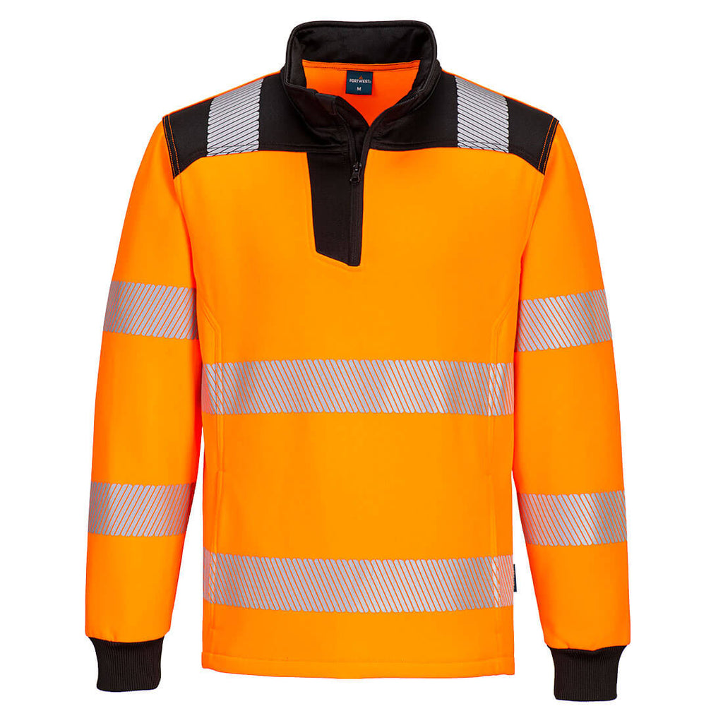 PW326 Hi-Vis 1/4 Zip Sweatshirt